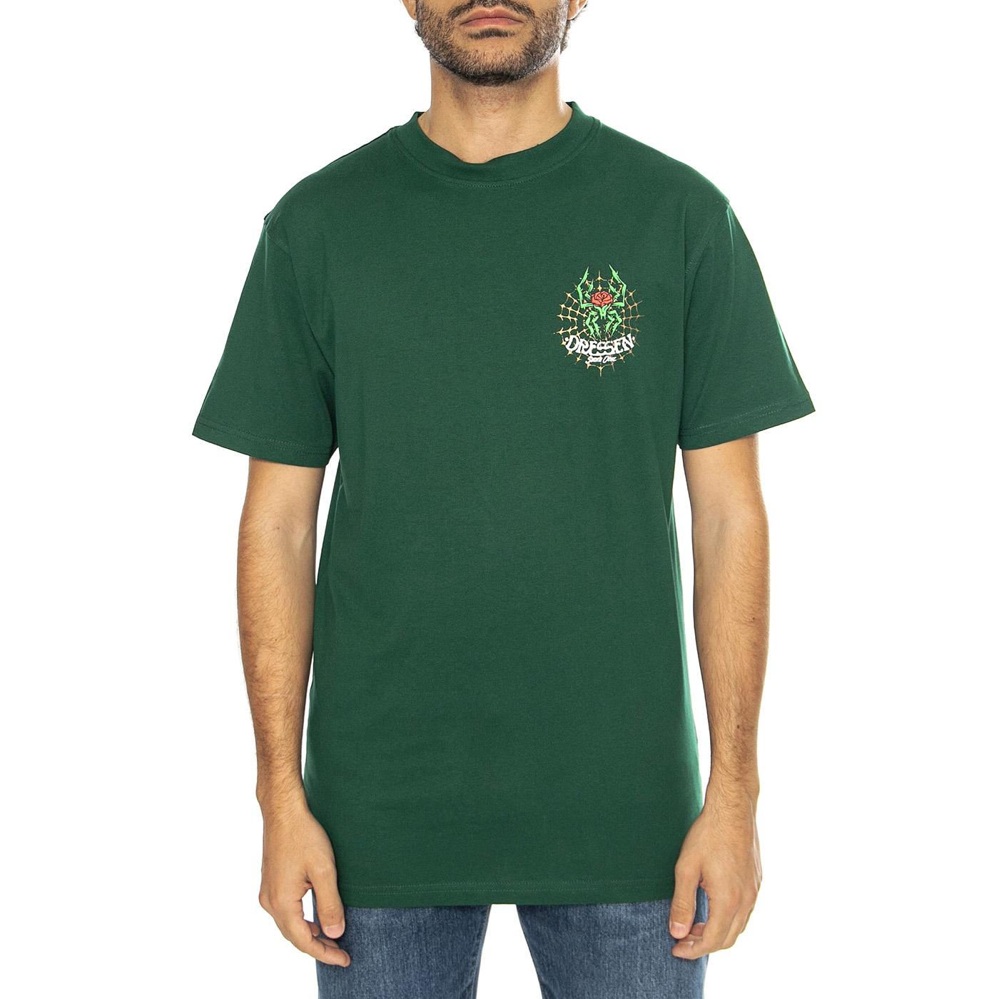 Dressen Rose Cross 2 Rainforest - Maglietta Girocollo Uomo Verde SCA-TEE-11668  SANTA CRUZ 