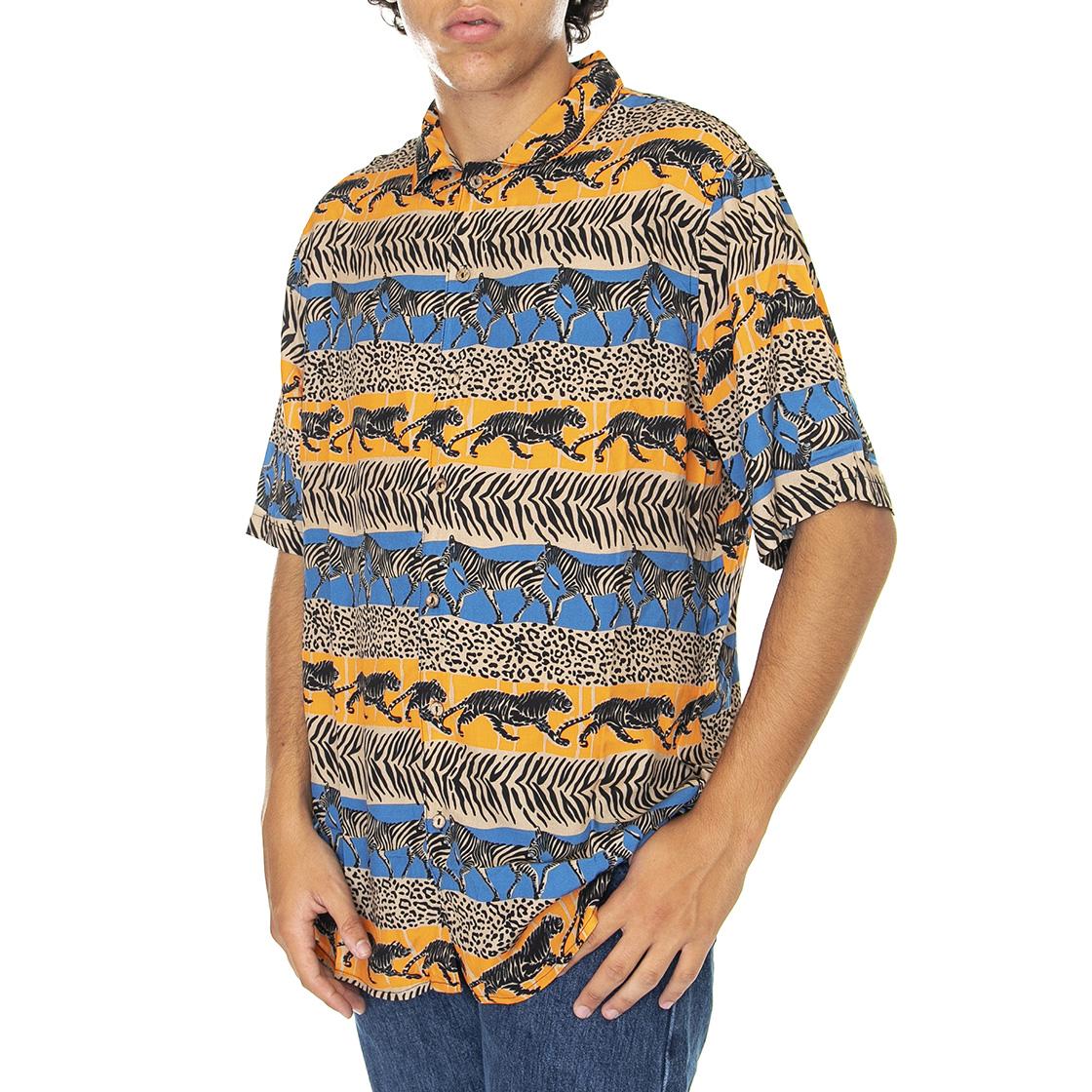 Mens Zoe Multicolored Short-Sleeve Shirt TOCO307  TOOCO 