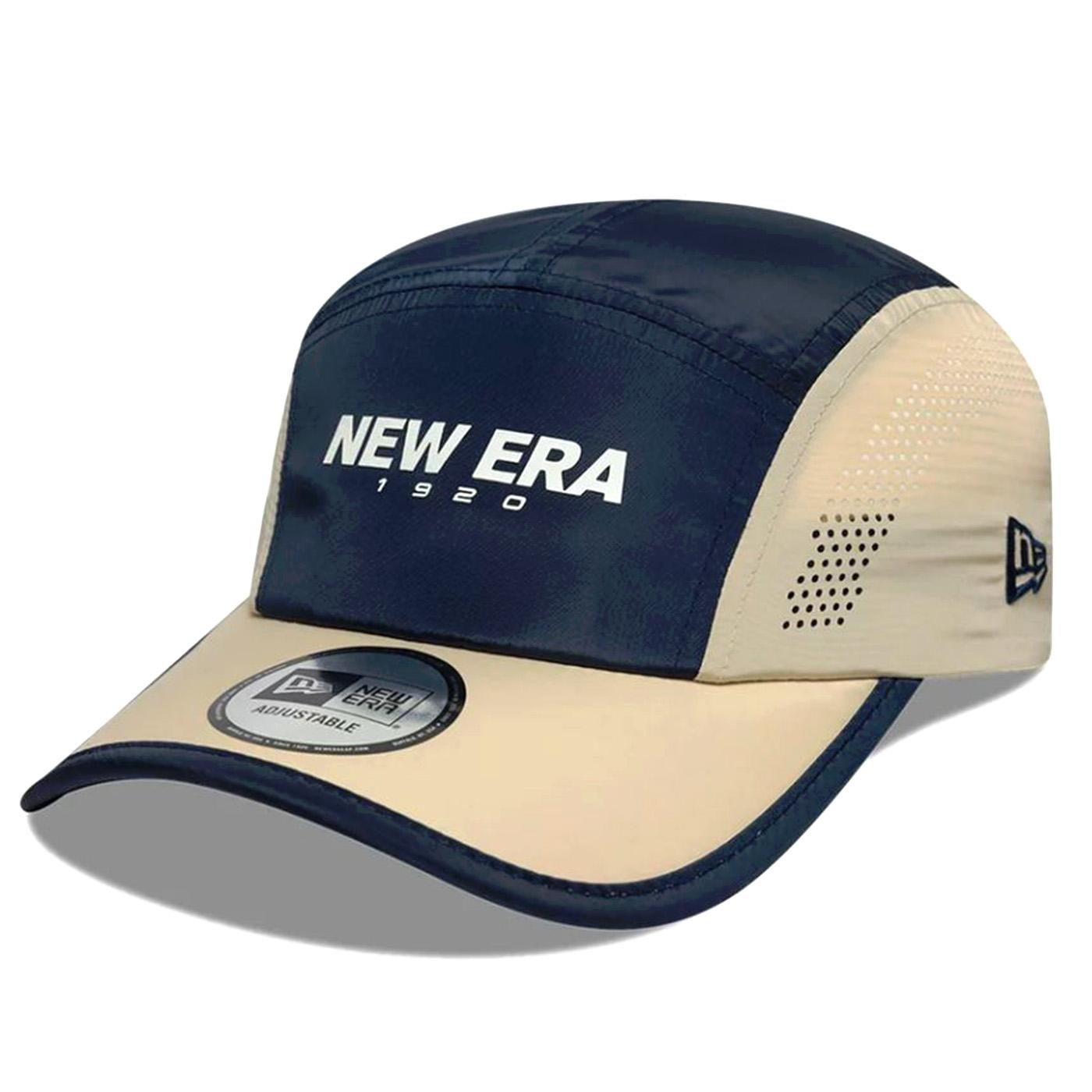 COLOUR BLOCK RUNNER NEW ERA NAVY / HBEIGE - Cappellino con Visiera Multicolore<BR/><BR/><BR/> 60856366 NVYPGY NEW ERA 