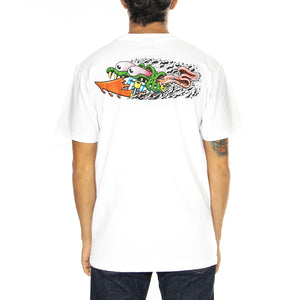 Meek Concrete Slasher XL White - Maglietta Girocollo Uomo Bianca SCA-TEE-11662  SANTA CRUZ 