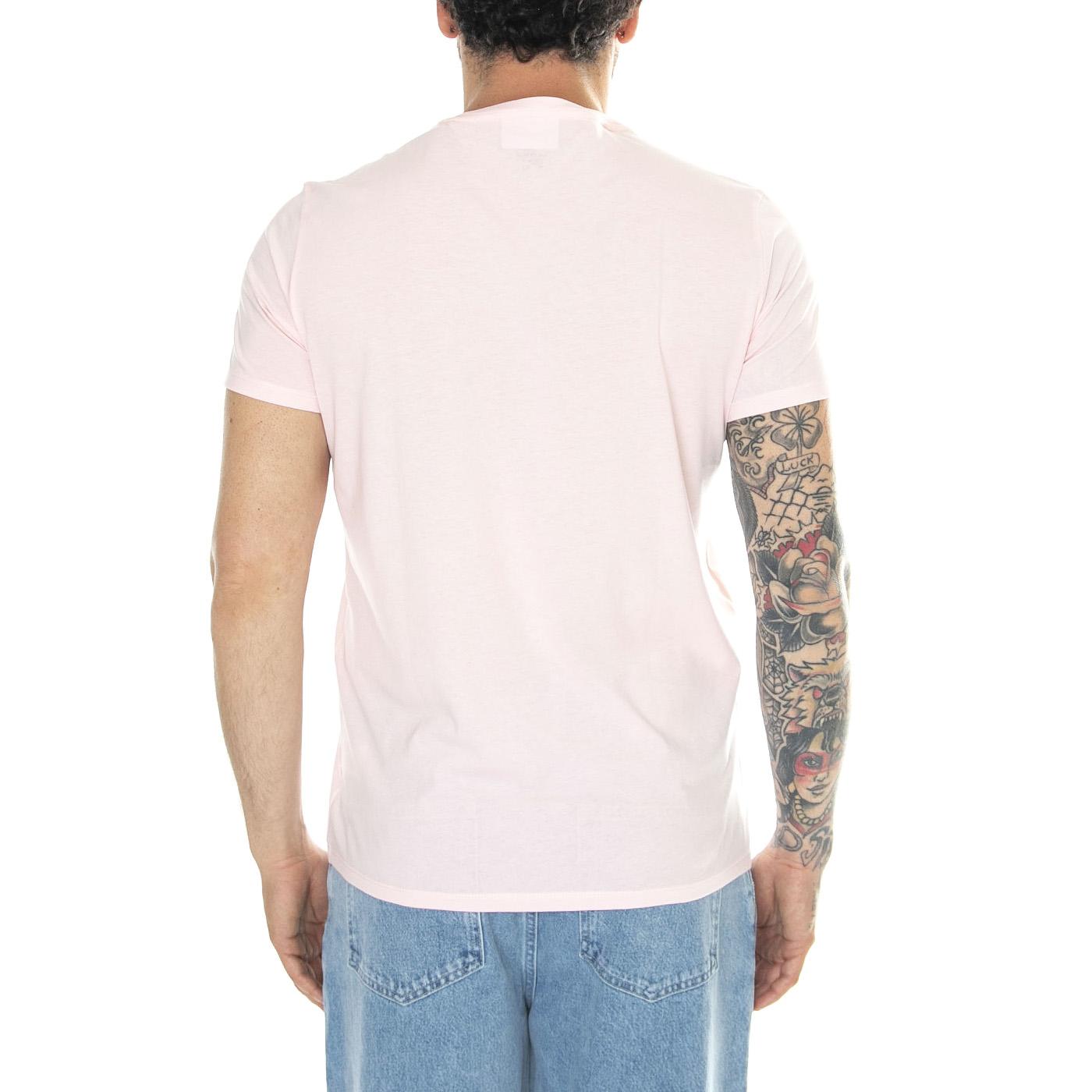 T-Shirt T03 Pink - Maglietta Girocollo Uomo Rosa TH6709-T03  LACOSTE 