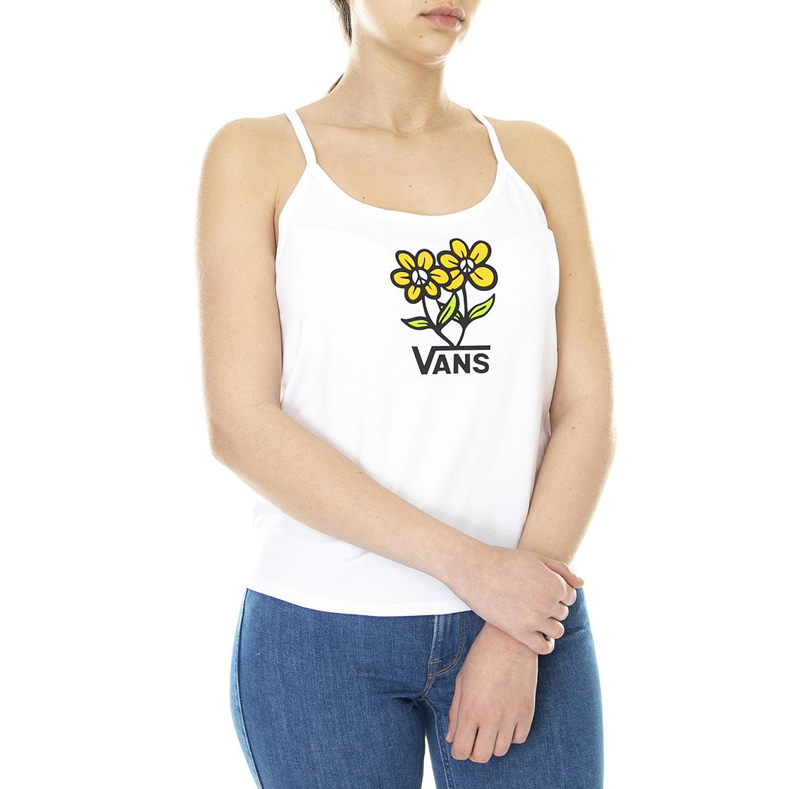 Pick Peace - Canottiera Donna Bianca VN0A5LC6WHT1  VANS 