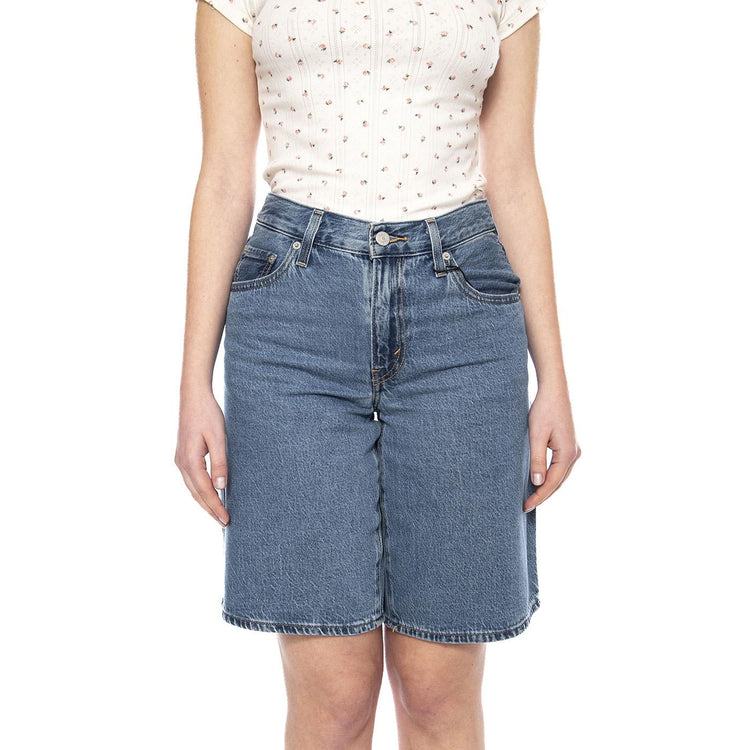 Baggy Dad Jort - We Did It - Shorts Donna Blu 000MJ 0016 LEVIS 