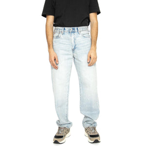 568 Losse Straight Baby Blue Essentials - Pantaloni Denim Jeans Uomo Blu 29037-0062  LEVIS 