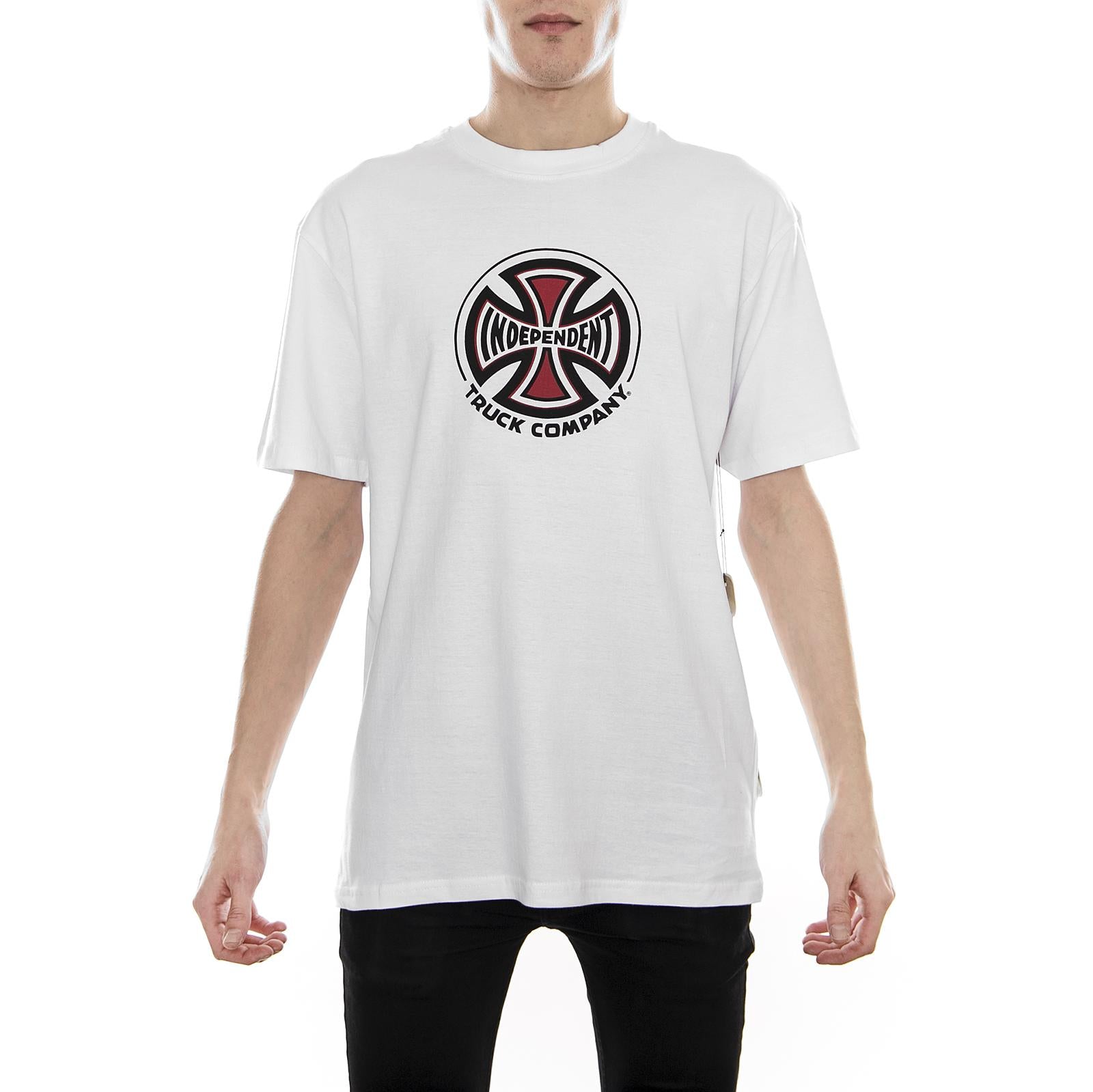 Truck Co - White - Maglieta Girocollo Uomo Bianca 80758_4  INDEPENDENT 