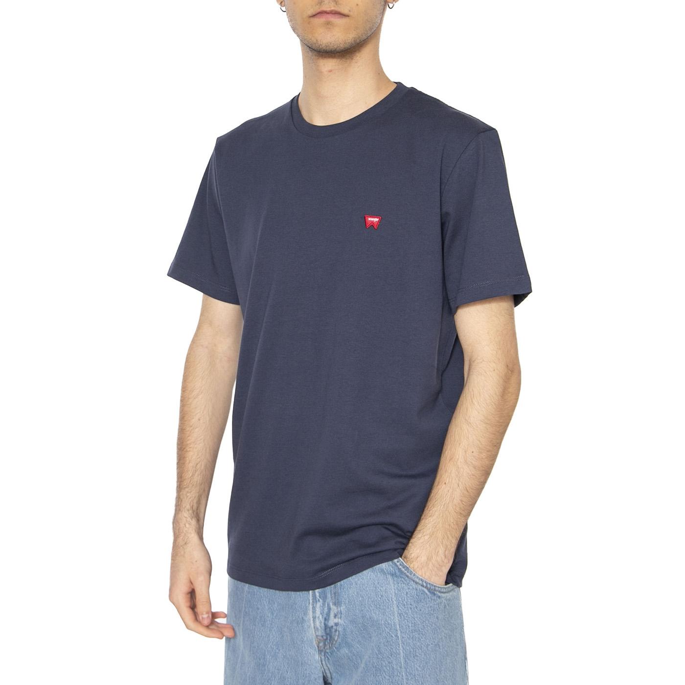 Sign Off Tee Navy - Maglietta Girocollo Uomo Blu 112350434 BL WRANGLER 