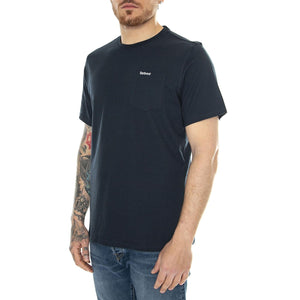 Langdon Pocket Tee Navy - Maglietta Girocollo Uomo Blu SS24-MTS1114-NY91  BARBOUR 