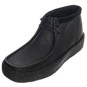 Wallabee Cup Bt Black Leather - Scarpe Stringate Profilo alla Caviglia Uomo Neri 631697  CLARKS 