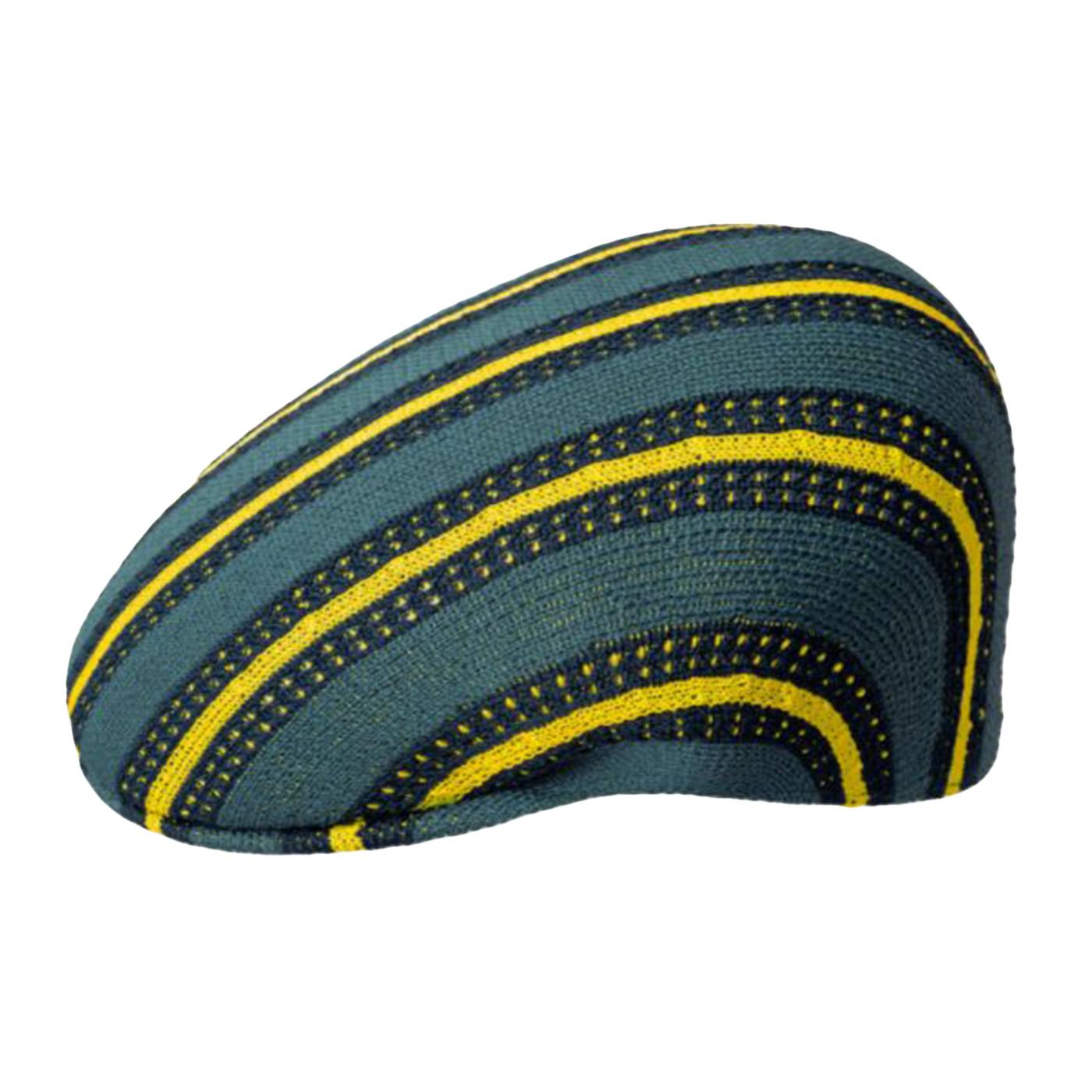 Resort Stripe 504 Celestial Teal - Cappello a Coppola Multicolore K3816 CM301 KANGOL 