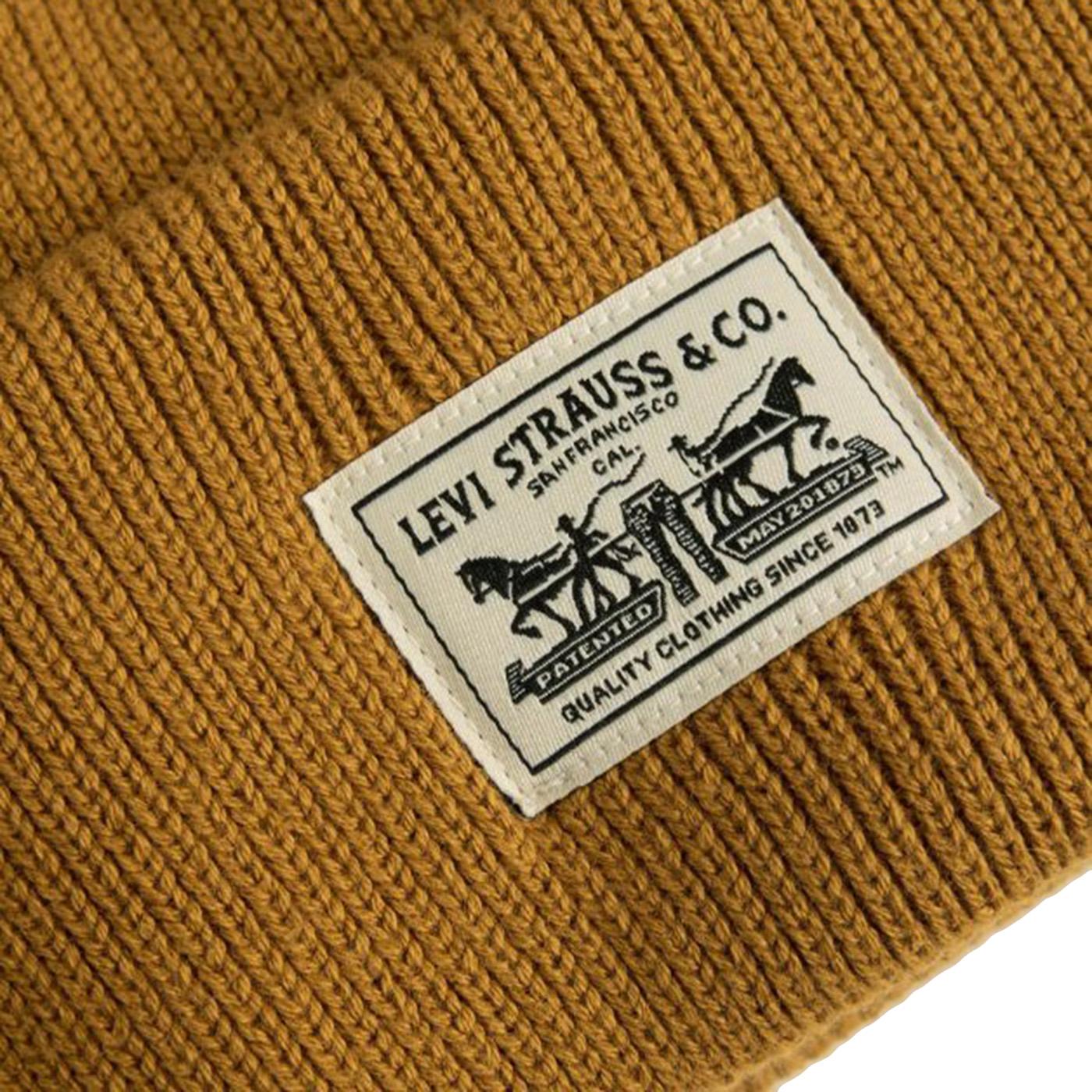 Backpatch Beanie - Golden Brown / Neutral - Berretto Unisex 000J4-0015 . LEVIS 