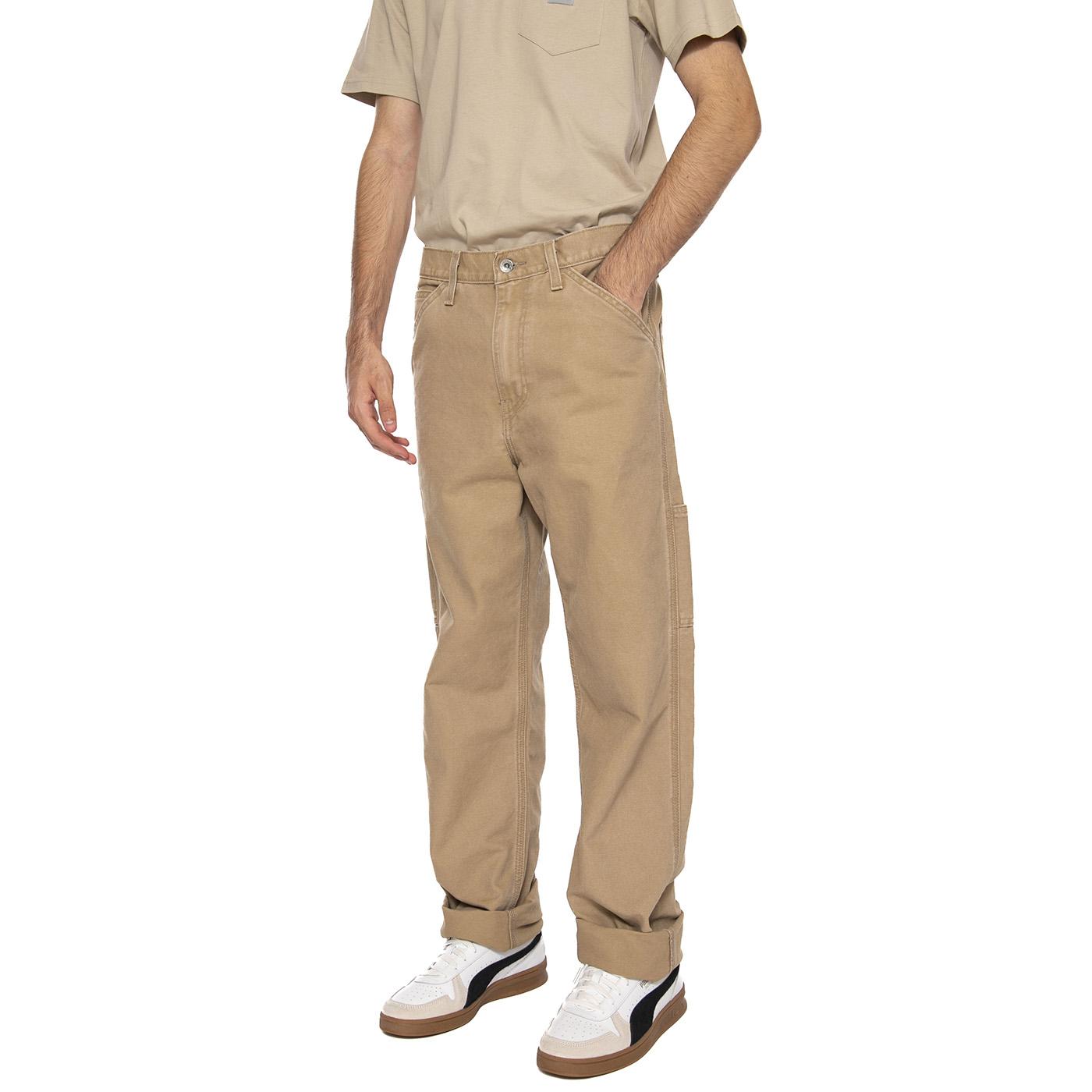568 Loose Straight Caarpenter Tiger's Eye Can Brown - Pantaloni Uomo Marroni 55849-0067  LEVIS 