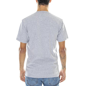 Left Chest Logo - Maglietta Girocollo Uomo Grigia VA3CZEATH  VANS 