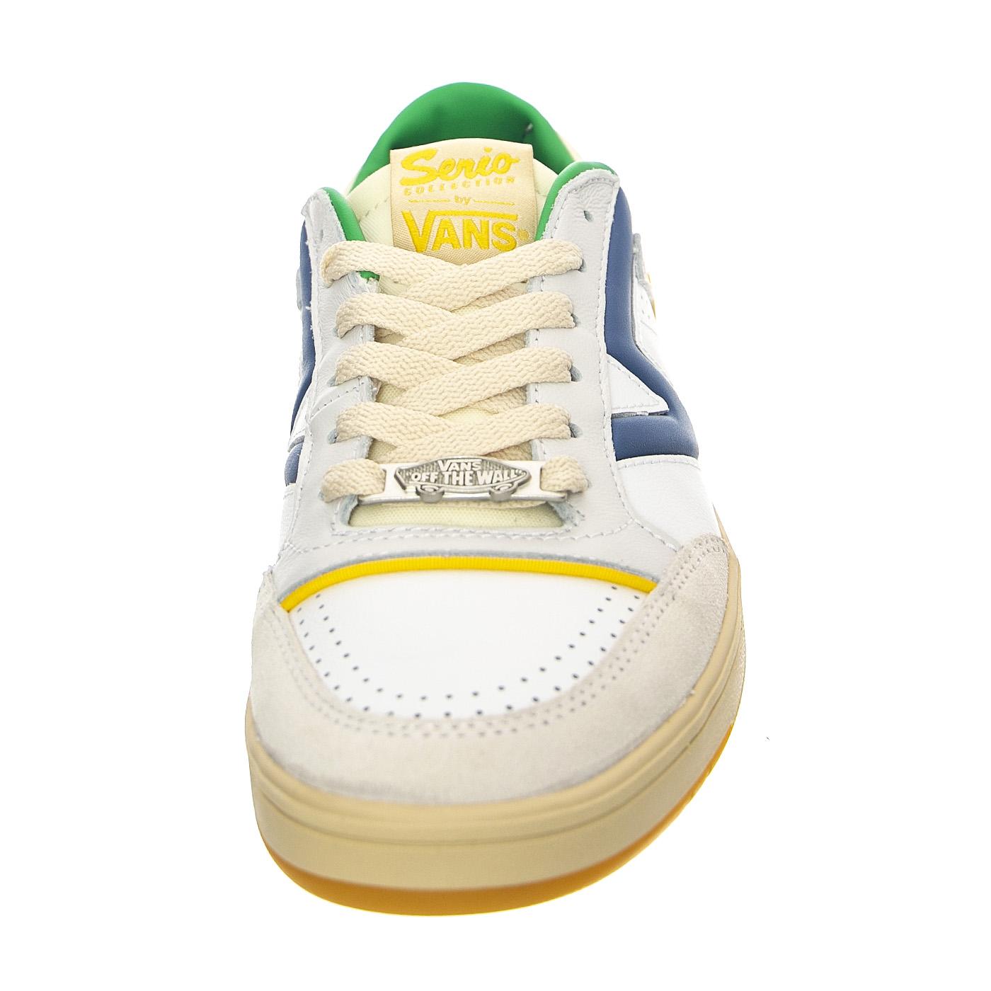 UA Lowland Hi CC JMP Serio Collection Multi Navy / Green - Scarpe Stringate Profilo Basso Uomo Bianche / Multicolore VN0A5KYF1T81  VANS 