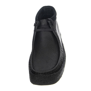 Wallabee Cup Bt Black Leather - Scarpe Stringate Profilo alla Caviglia Uomo Neri 631697  CLARKS 