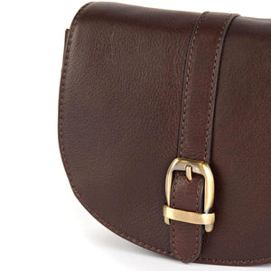 Laire Leather Saddle Bag Dark Brown - Borsa a Tracolla Marrone 222MLBA0349-BR71  BARBOUR 
