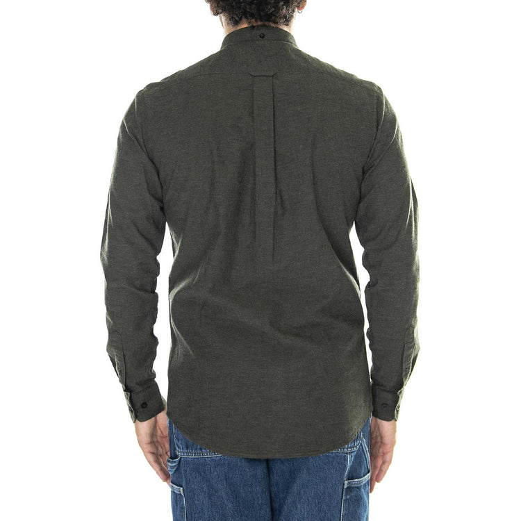 Steen Organic Cotton Shirt Green - Camicia Uomo Verde F4WBB006GRE  FARAH 