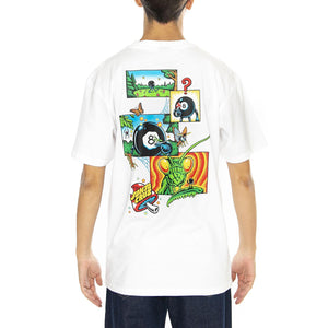 Winkowski 8Baller Comic White - Maglietta Girocollo Uomo Bianca SCA-TEE-11488  SANTA CRUZ 