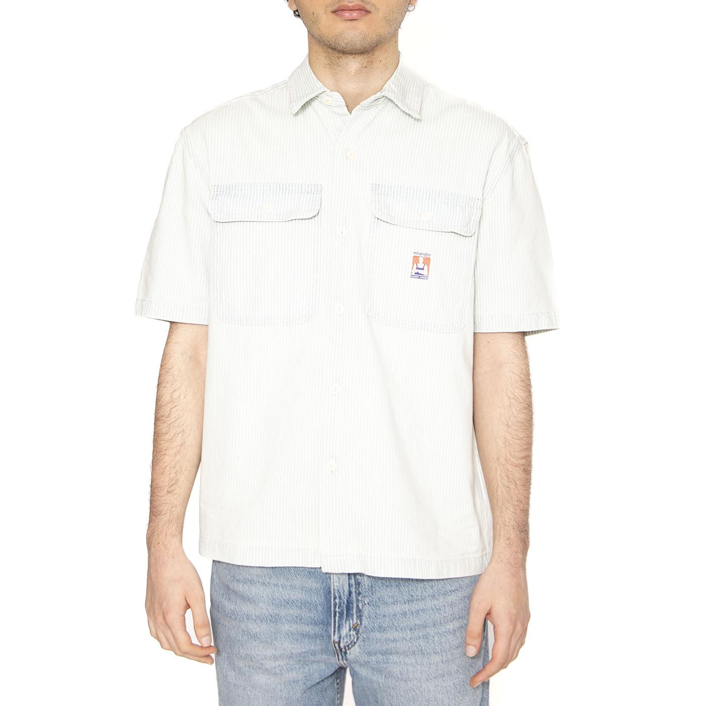 SS Casey Jones Shirt Light Wash - Camicia Maniche Corte Uomo Beige 112362760  WRANGLER 