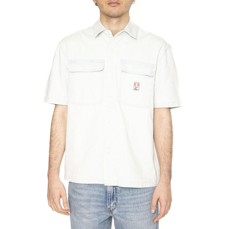 SS Casey Jones Shirt Light Wash - Camicia Maniche Corte Uomo Beige 112362760  WRANGLER 