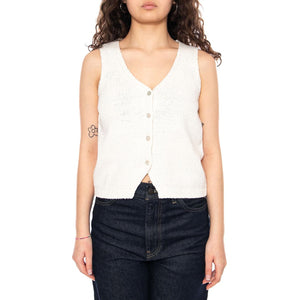 Helen Mini Boucle Vest - Tofu Cotton - Gilet Donna Bianco 005AB 0000 LEVIS 