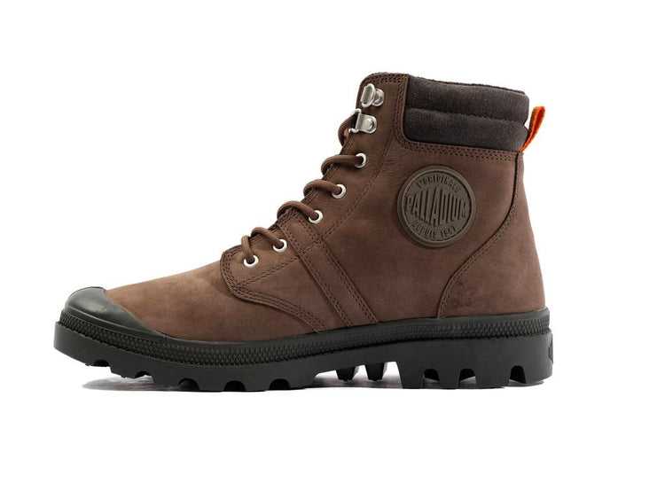 Pallabrousse Sc Wp + Cub - Scarpe Stringate Profilo Alto Uomo Marroni PAS08841-236-M  PALLADIUM 