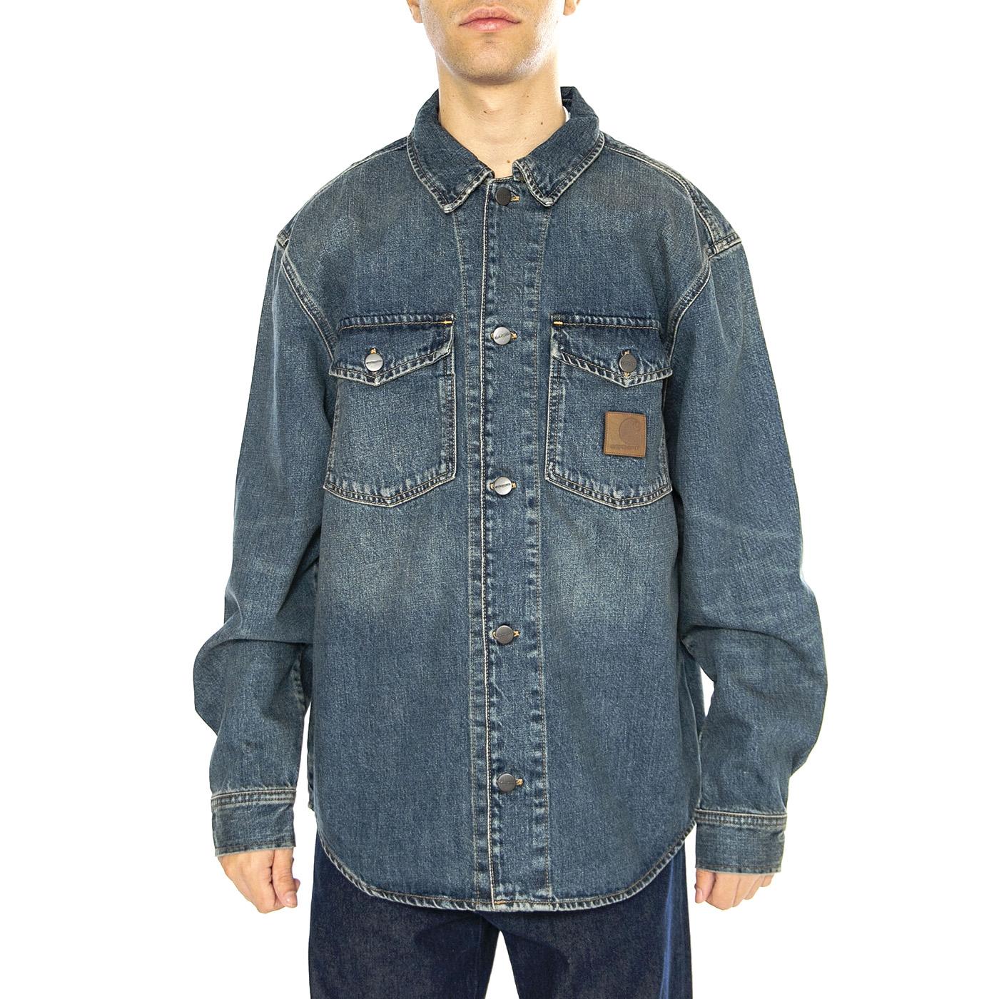 Lincoln Shirt Jac Blue - Camicia Denim Jeans Uomo Blu I034735.014Q  CARHARTT WIP 