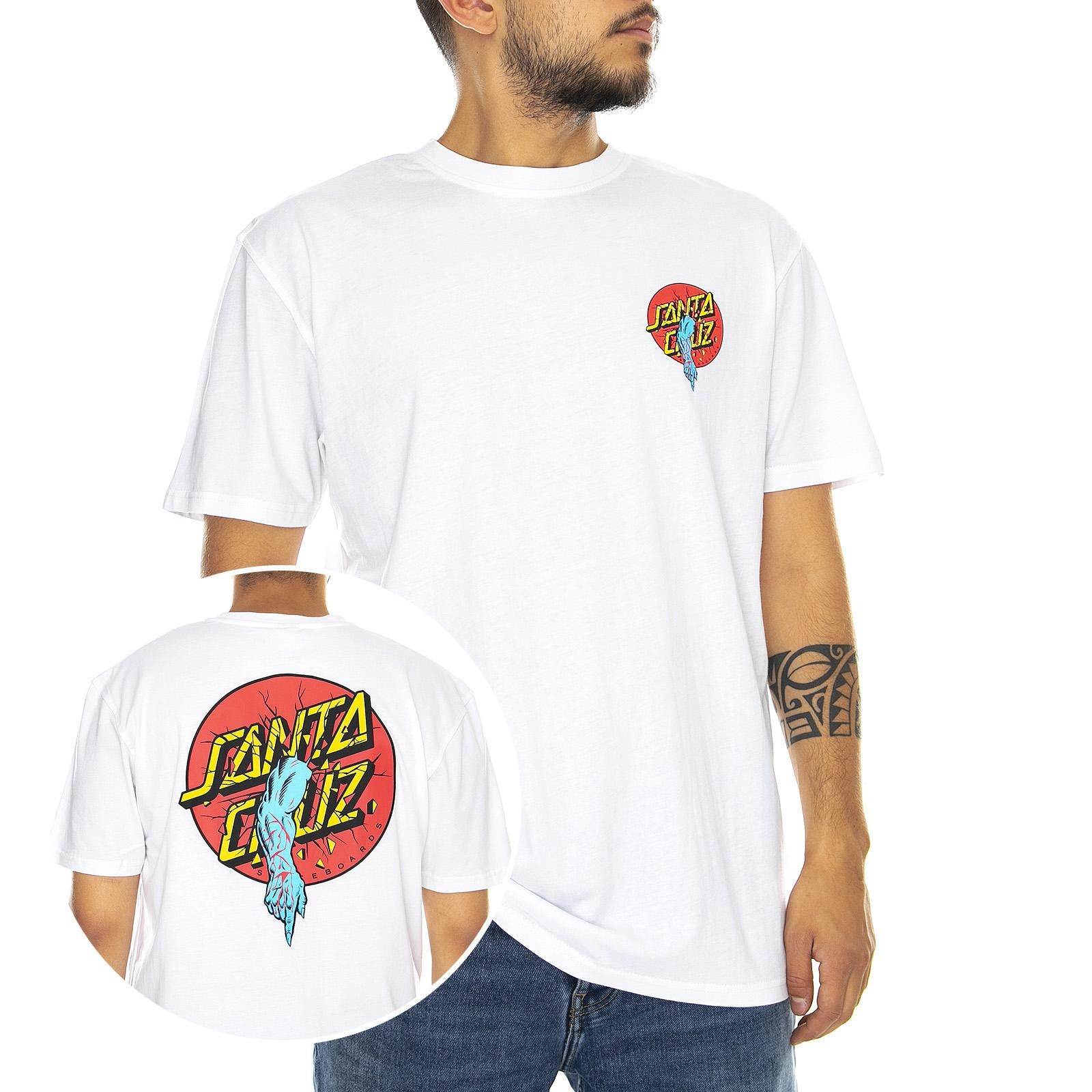  Rob Dot Tee White  SANTA CRUZ 