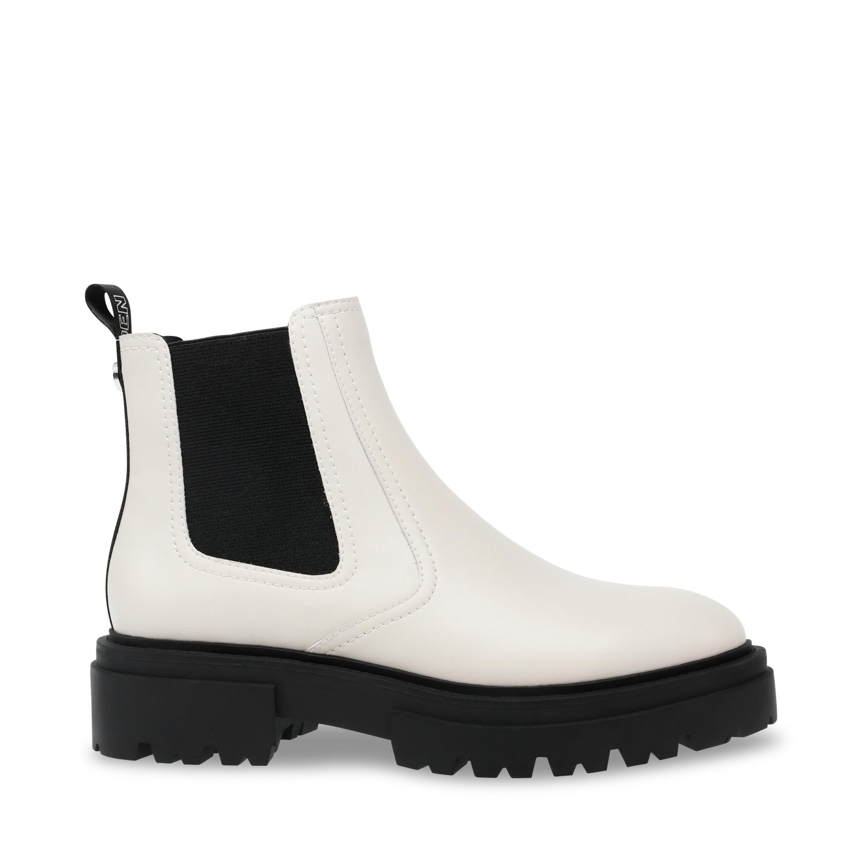 Steve Madden Pattie. Tronchetto in seude nero e tabacco – La Griffe calzature Steve Madden Pattie. Tronchetto in seude nero e tabacco – La Griffe calzature