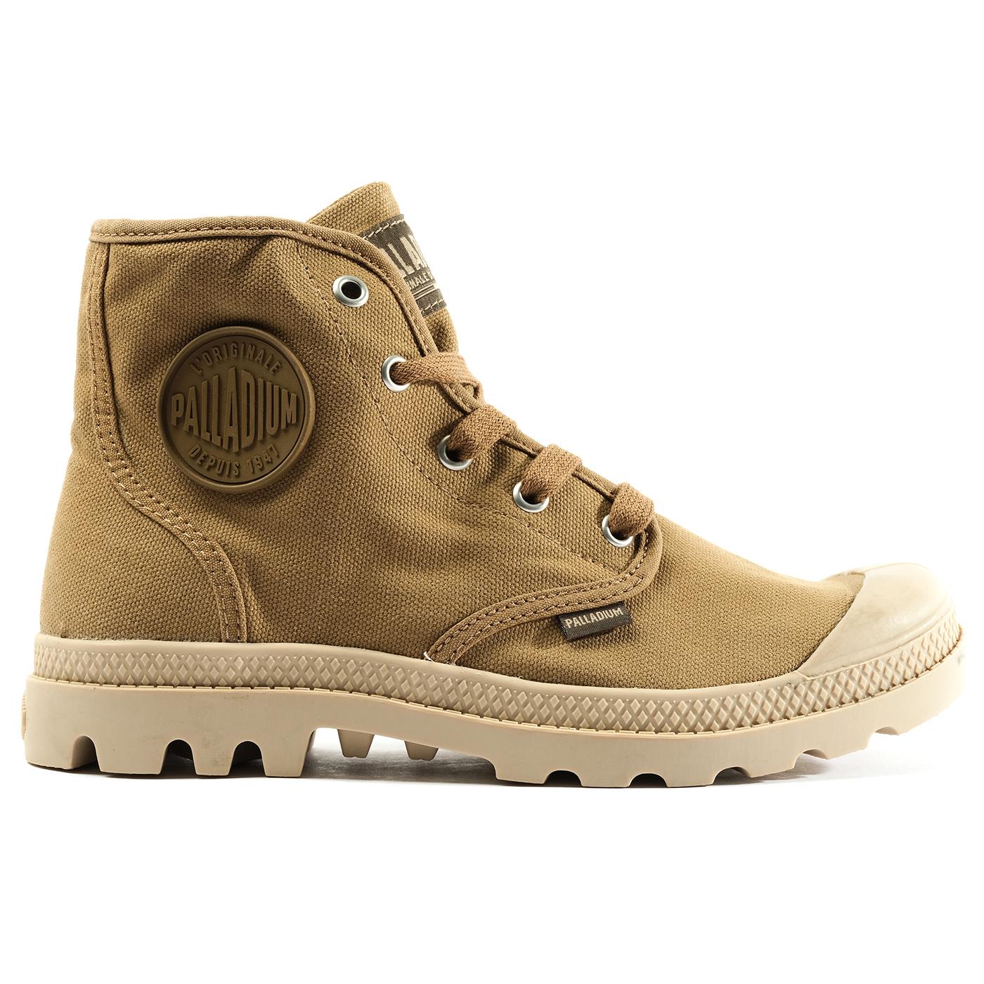 Pampa Hi Olive / Warmsand - Scarpe Stringate Profilo Alto Donna Marroni PAS92352-303-M  PALLADIUM 