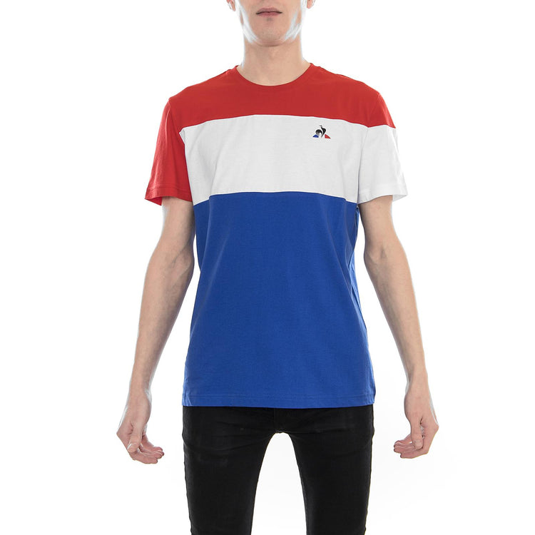 TRI Tee SS Nï¿½1 M pur rouge/new opt white 1810449  LE COQ SPORTIF 