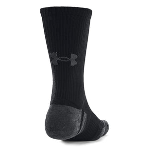 UA Performance Tech 3PK Crew Black - Set da Tre Paia di Calzini Neri 77-1379512-1  UNDER ARMOUR 