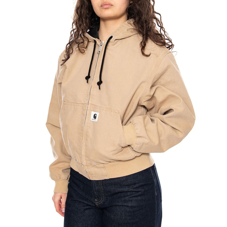 W' OG Active Jacket Dusty H Brown - Giacca con Cappuccio Donna Beige I034842 07E4O CARHARTT WIP 