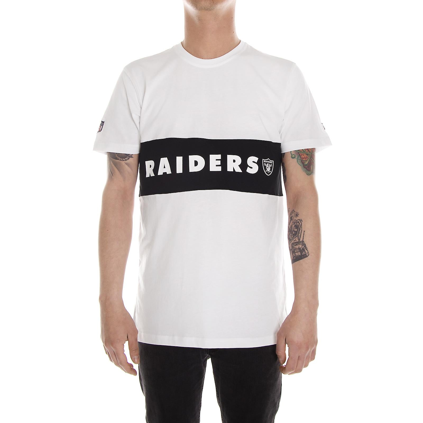 BORDER EDGE PANEL TEE OAKLAND RAIDERS WHITE 11372568  NEW ERA 
