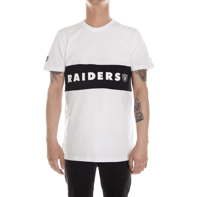 BORDER EDGE PANEL TEE OAKLAND RAIDERS WHITE 11372568  NEW ERA 