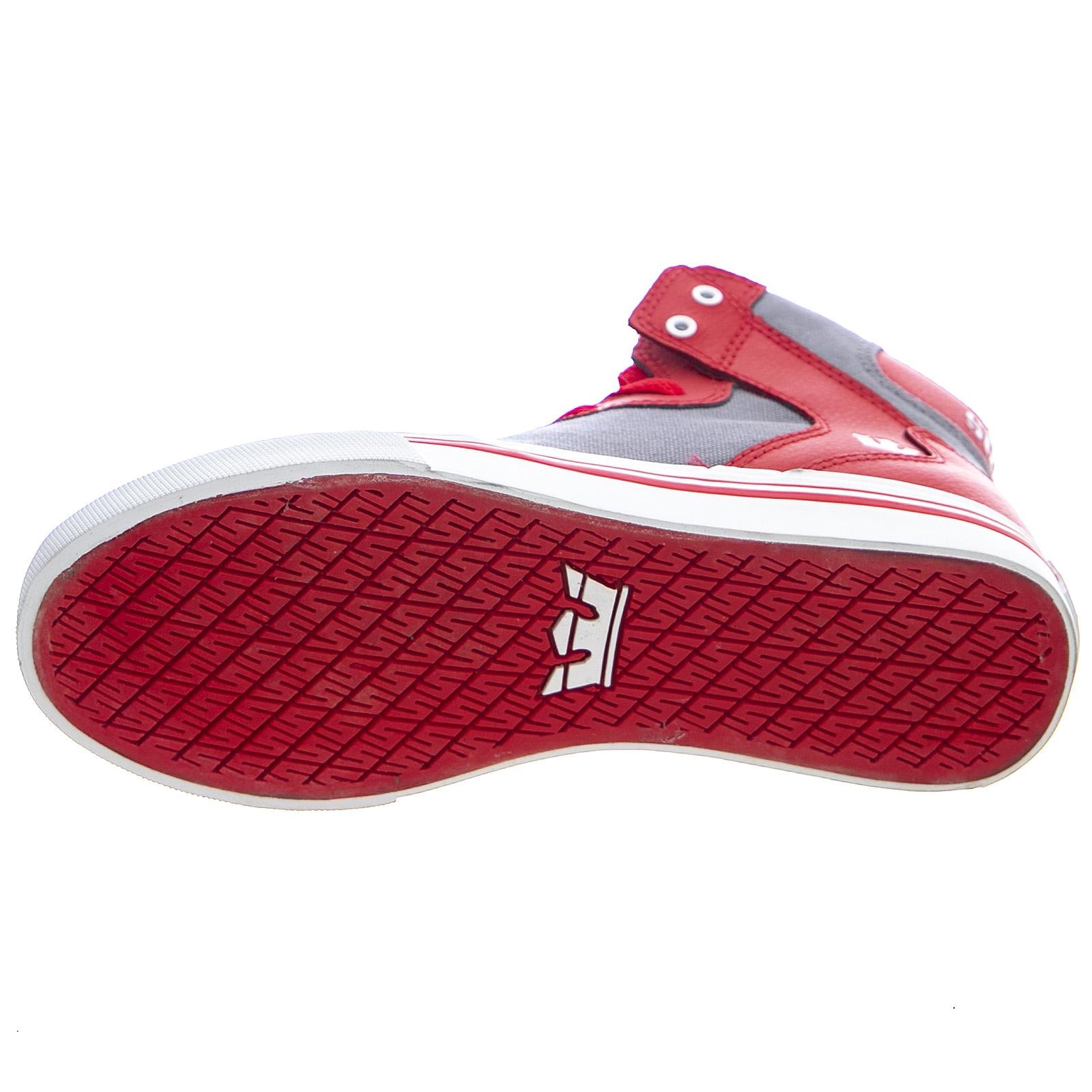Kids Vaider Cornerstone 614 Sneakers - Red / Dark Grey / White - Scarpe Profilo Alto Bambino Rosse / Grige 58201-614-M-614  SUPRA 