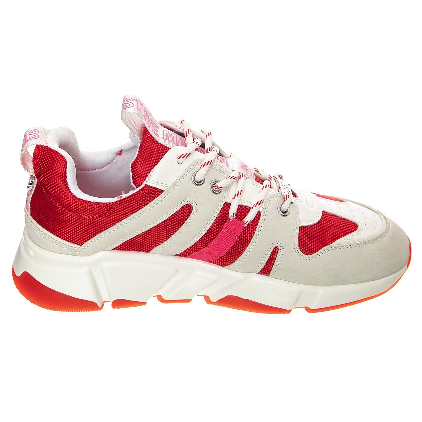 Gamegirl White / Red - Scarpe Stringate Profilo Basso Donna Bianche / Rosse SMPGAMEGIRL-WHT  STEVE MADDEN 