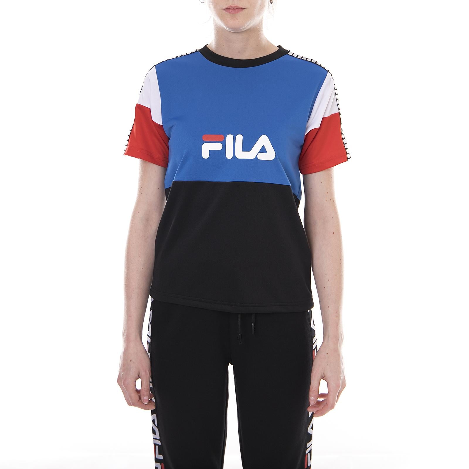 Ariel Tee black-strongblue 682145-L05  FILA 