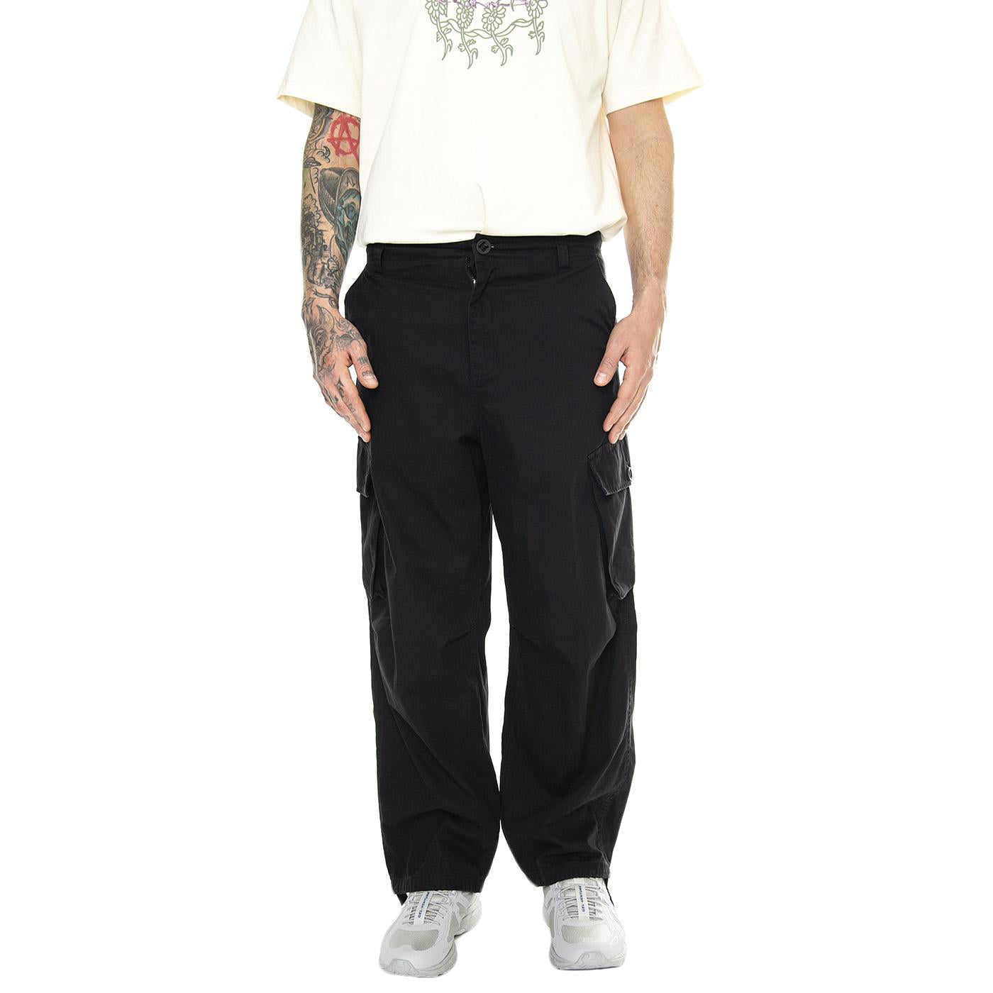 Unity Pant Black /heavy enzyme wash - Pantaloni Uomo Neri I032983.894G  CARHARTT WIP 