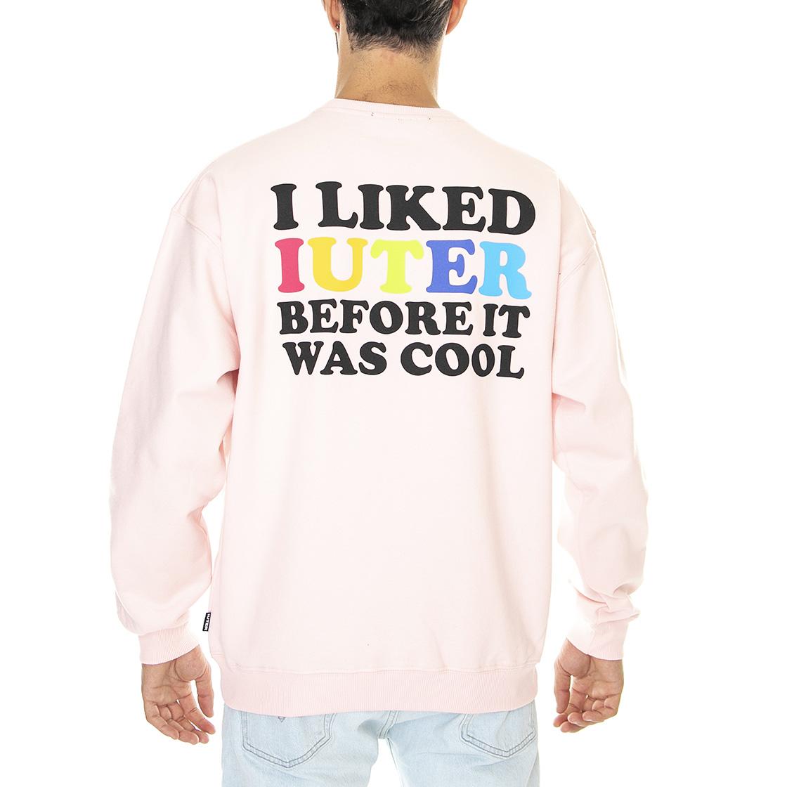 Now Cool Crew Pink - Felpa Girocollo Uomo Rosa 22WISC45-PINK  IUTER 