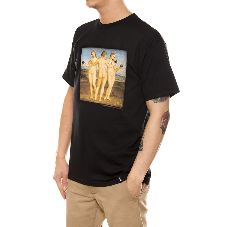 8 BALL GIRLS TEE BLACK 1904001-BLACK  STUSSY 