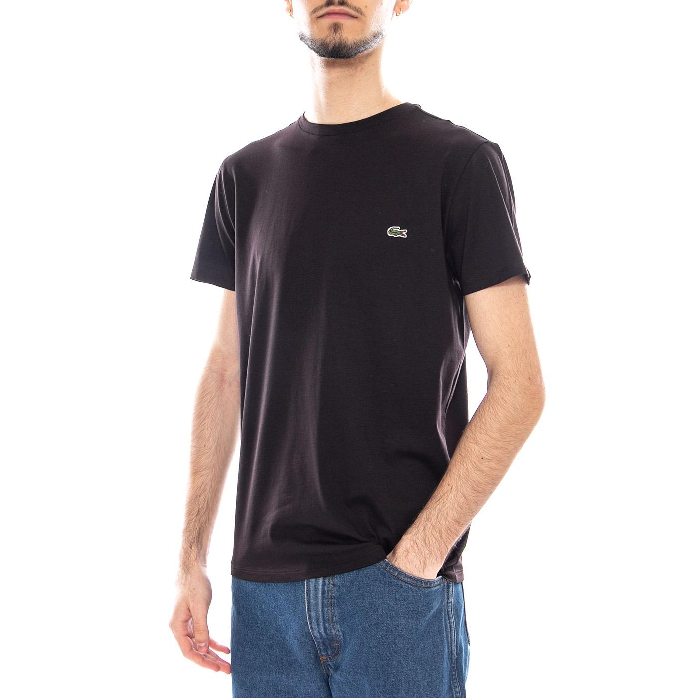 T-Shirt - Maglietta Girocollo Lacoste Uomo Nera TH6709 3LA LACOSTE 
