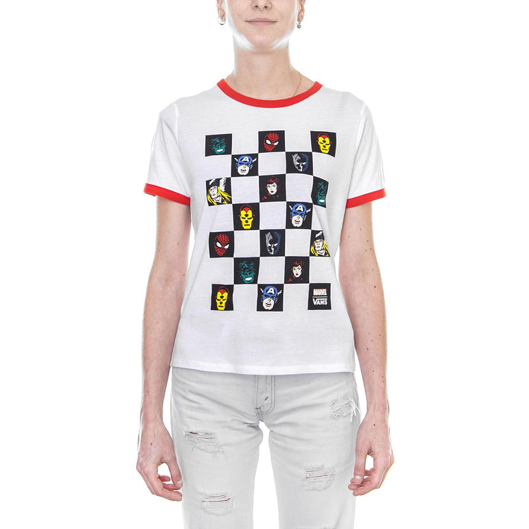 WM AVENGERS RINGER WHITE/RACING VA3QX5KSF  VANS 