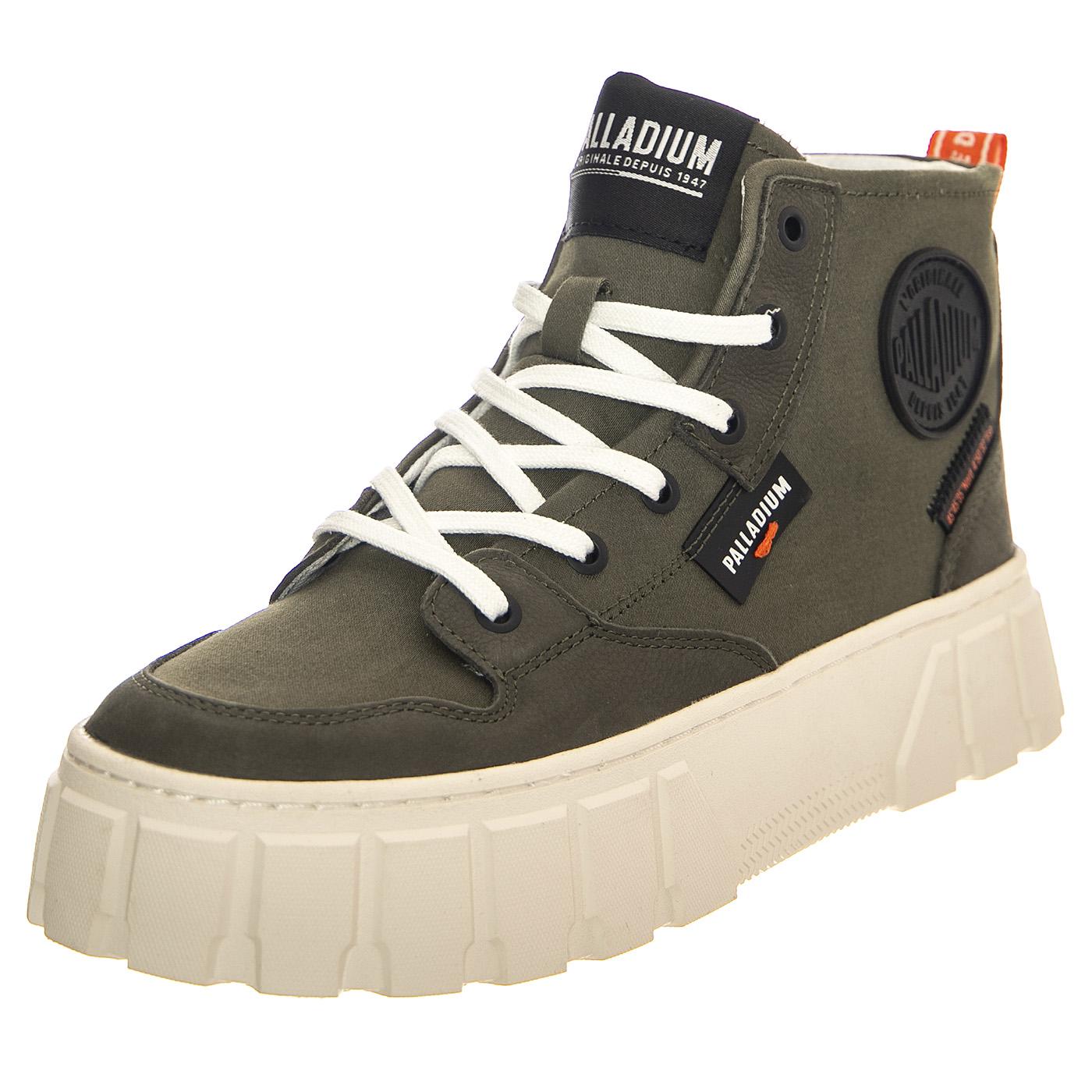 Pallatower Hi Olive Night - Stivali Donna Verdi PAS98573-309-M  PALLADIUM 