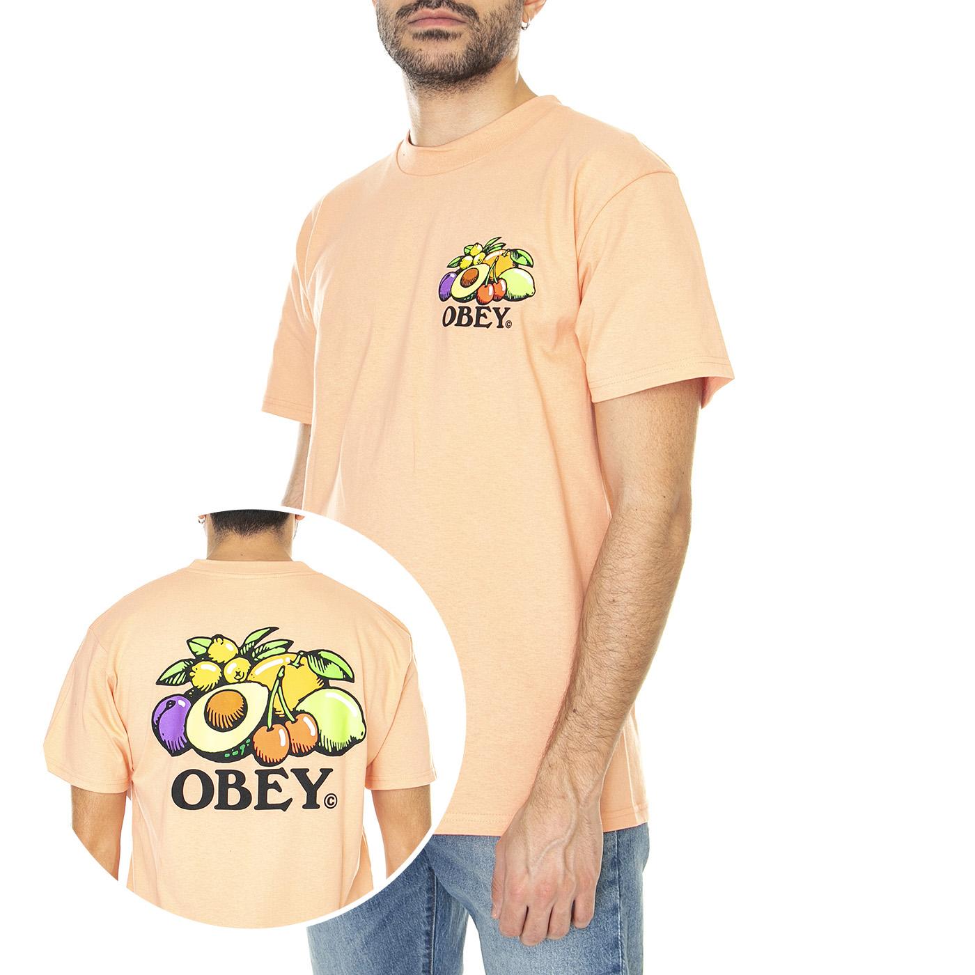 Obey Bowl Of Fruit Classic Tee Citrus - Maglietta Girocollo Uomo Arancione 165263416-CIT  OBEY 