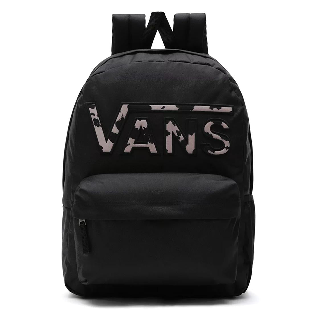 Wm Realm Flying V Backpack Dotty Animal Black / Cobblestone - Zaino Nero VN0A3UI8XZF1  VANS 