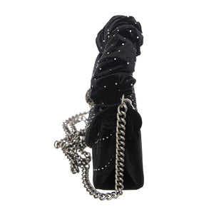 Kensington Velvet Mini - Borsa a Tracolla in Velluto Nero KGA3614309609-09  KURT GEIGER 