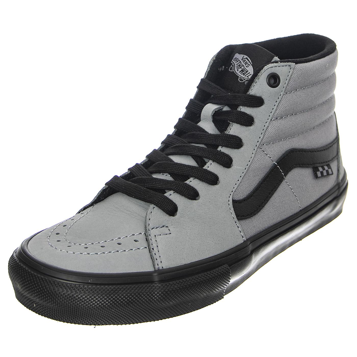 MN Skate SK8-Hi Nubuck Washed Blue / Black - Scarpe Stringate Profilo Alto Uomo Grigie VN0A5FCCG0E1  VANS 