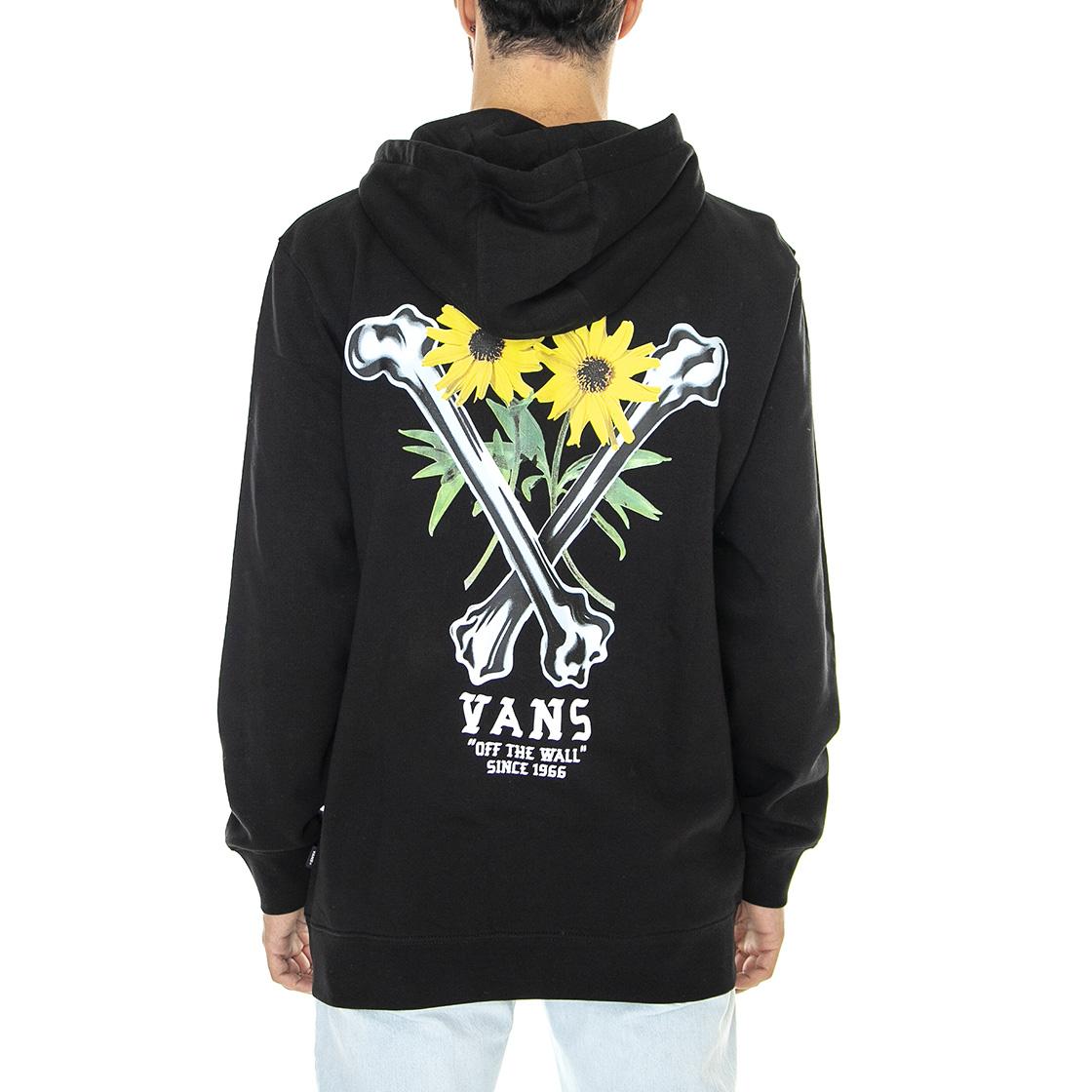 Crossbones Po Black - Felpa con Cappuccio Uomo Nera VN0A7S83BLK1  VANS 