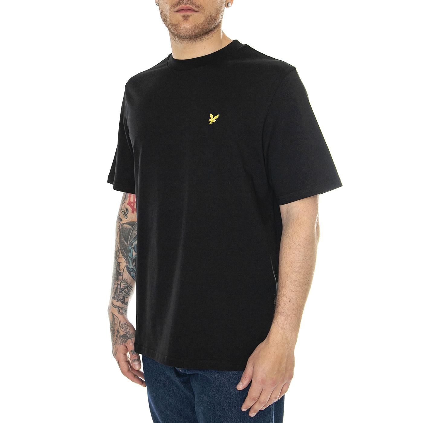 Oversized T-Shirt Jet Black - Maglietta Girocollo Uomo Nera TS2023V-Z865  LYLE & SCOTT 