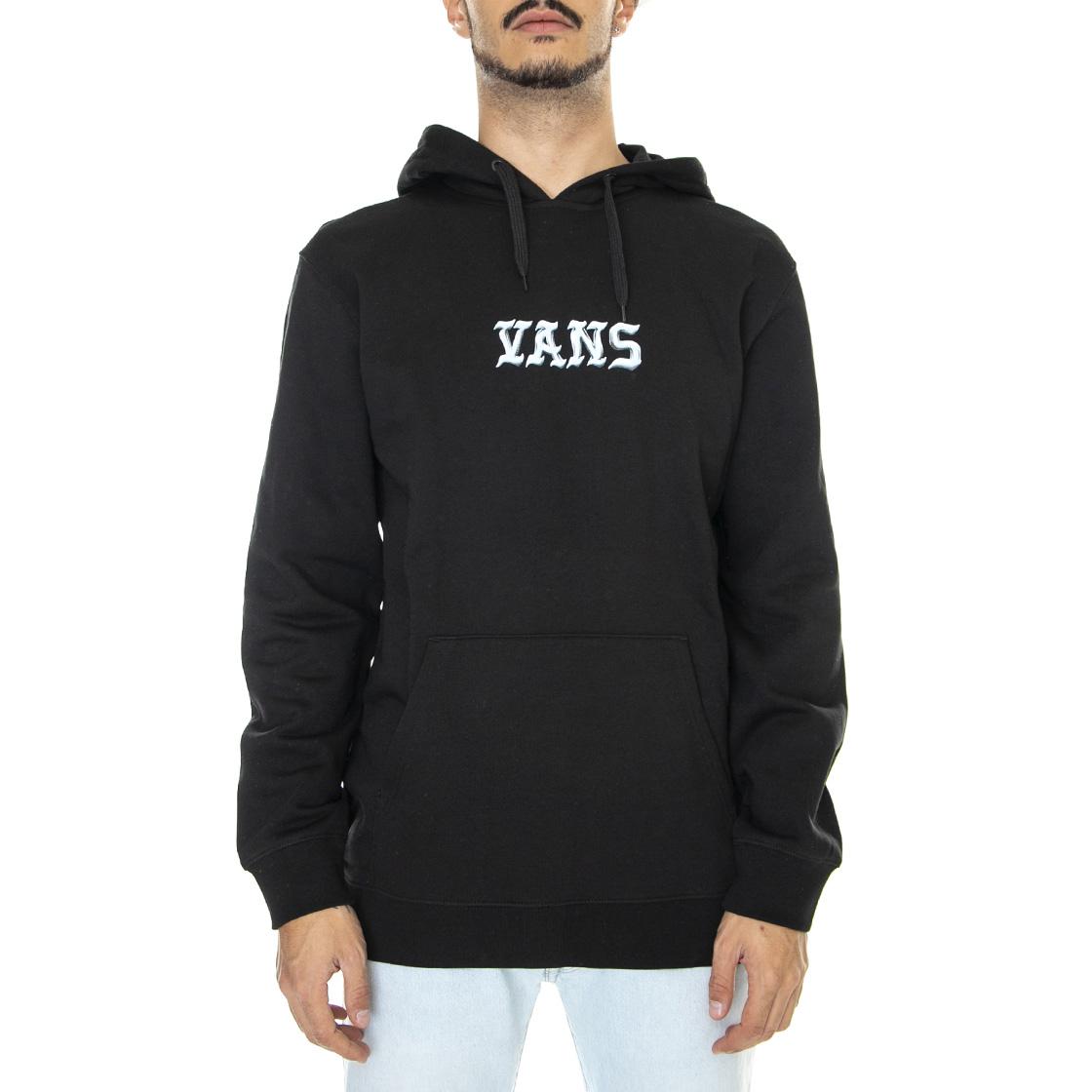 Crossbones Po Black - Felpa con Cappuccio Uomo Nera VN0A7S83BLK1  VANS 